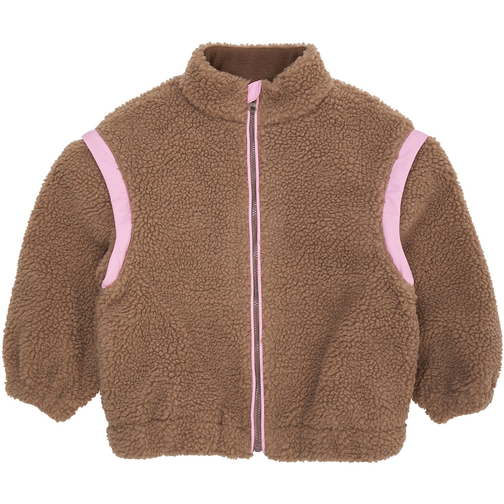 Køb COPENHAGEN COLORS Natural/Pink Comb. Bamse Jakke W. Removable Ærmer