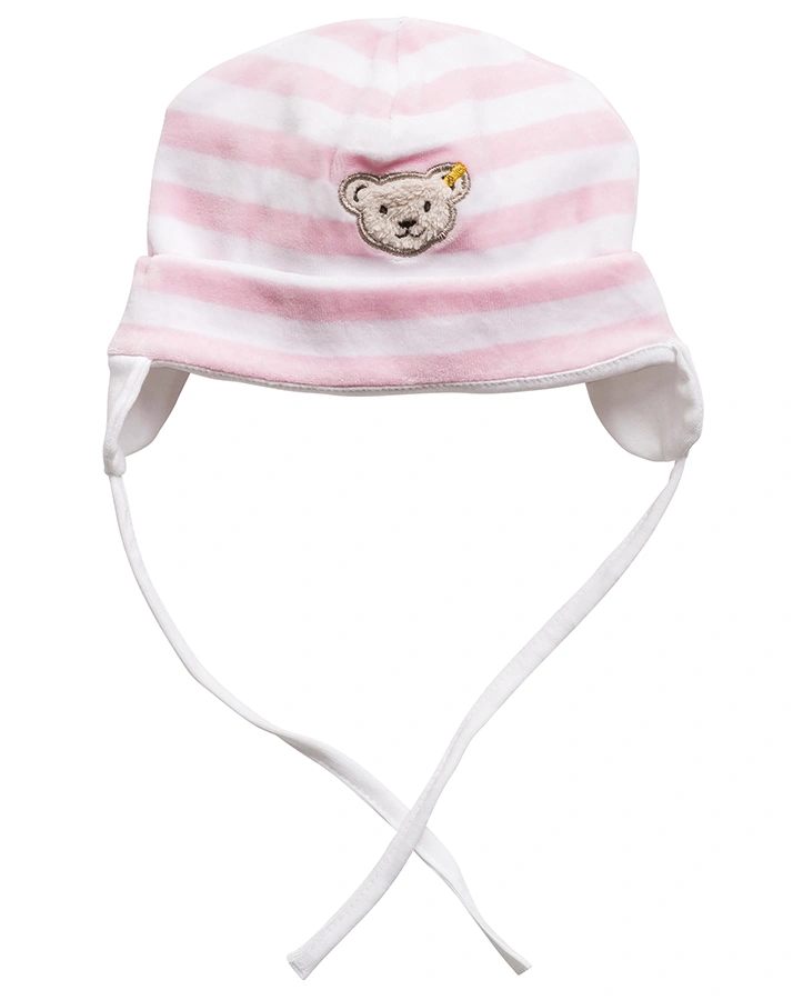 Nicki-Mütze BASIC – BLOCKSTREIFEN in rosa