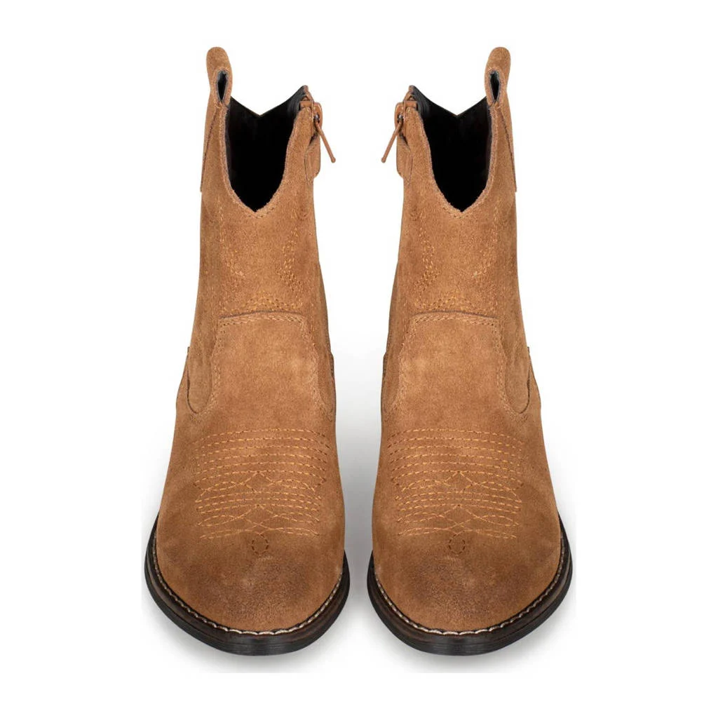 PS Poelman Bilasuède cowboylaarzen cognac