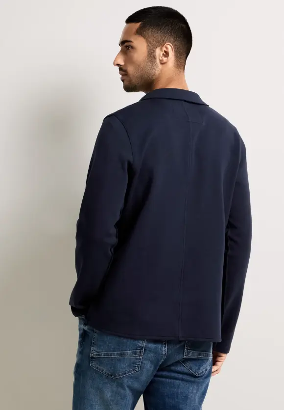 Blazer mit offener Saumkante - nightshadow blue