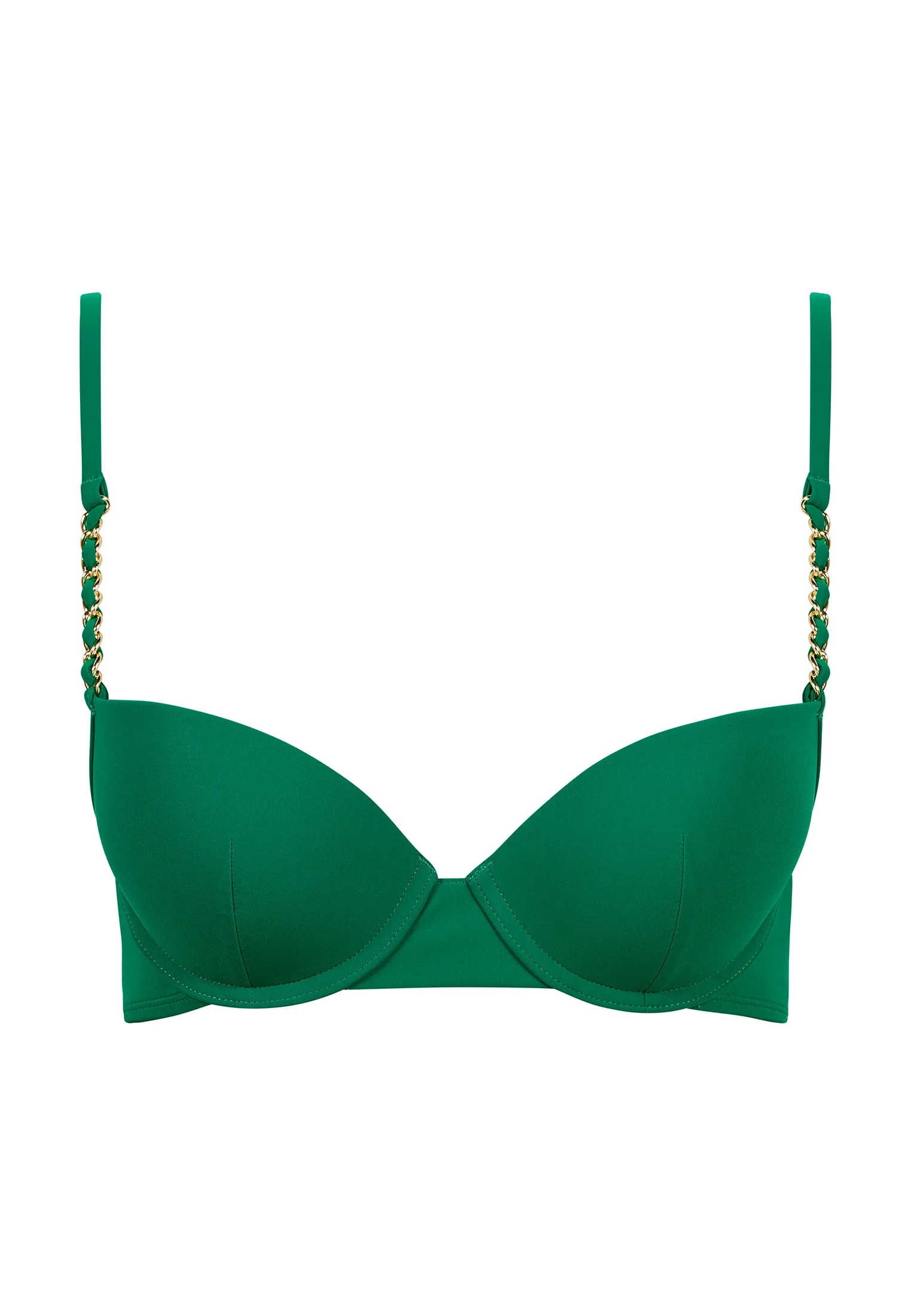 SPARKLING TREASURE - Haut de maillot de bain push-up coques | Vert
