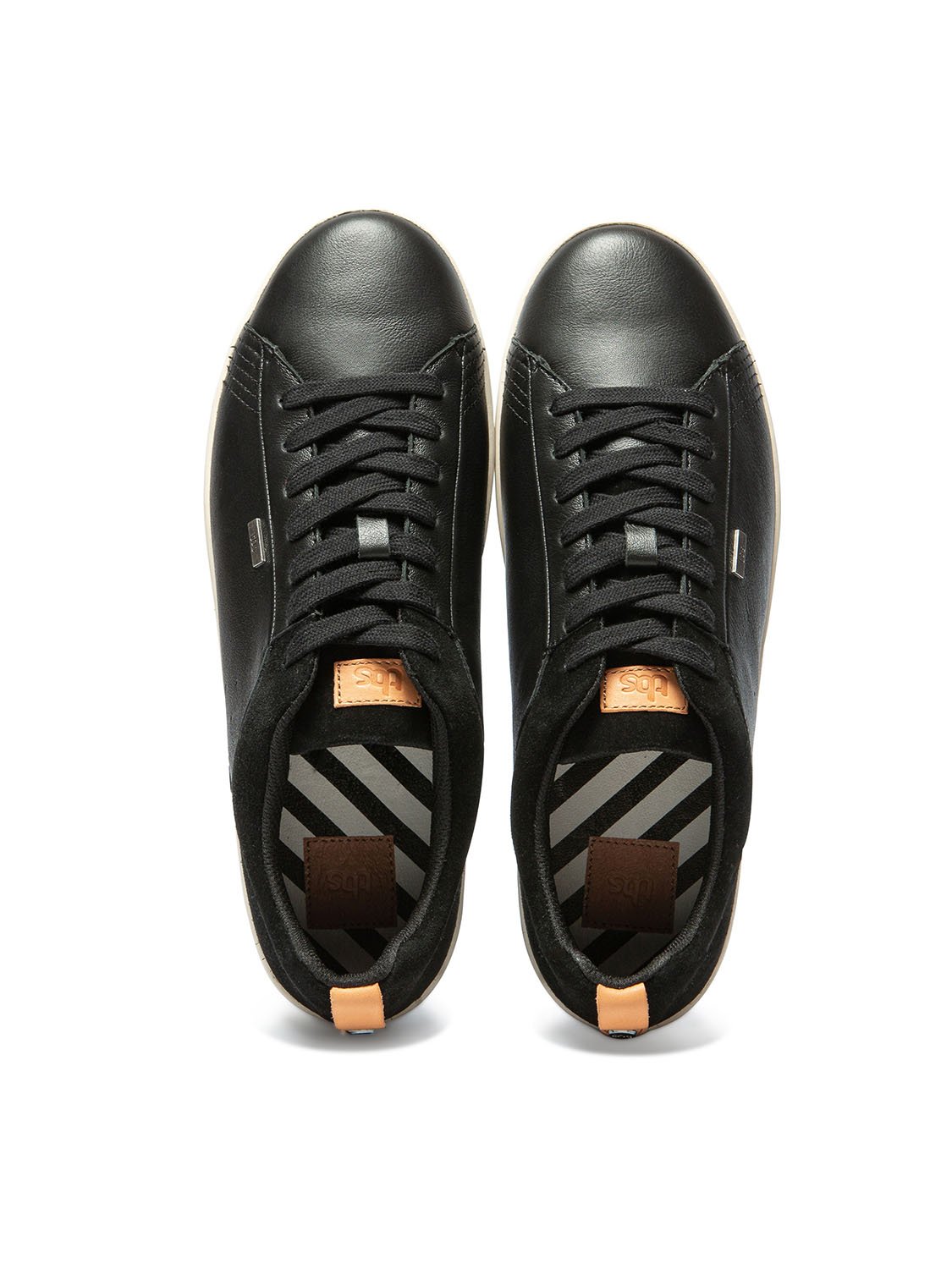 Tennis Homme Confort Purefoam Dessus Cuir Noir