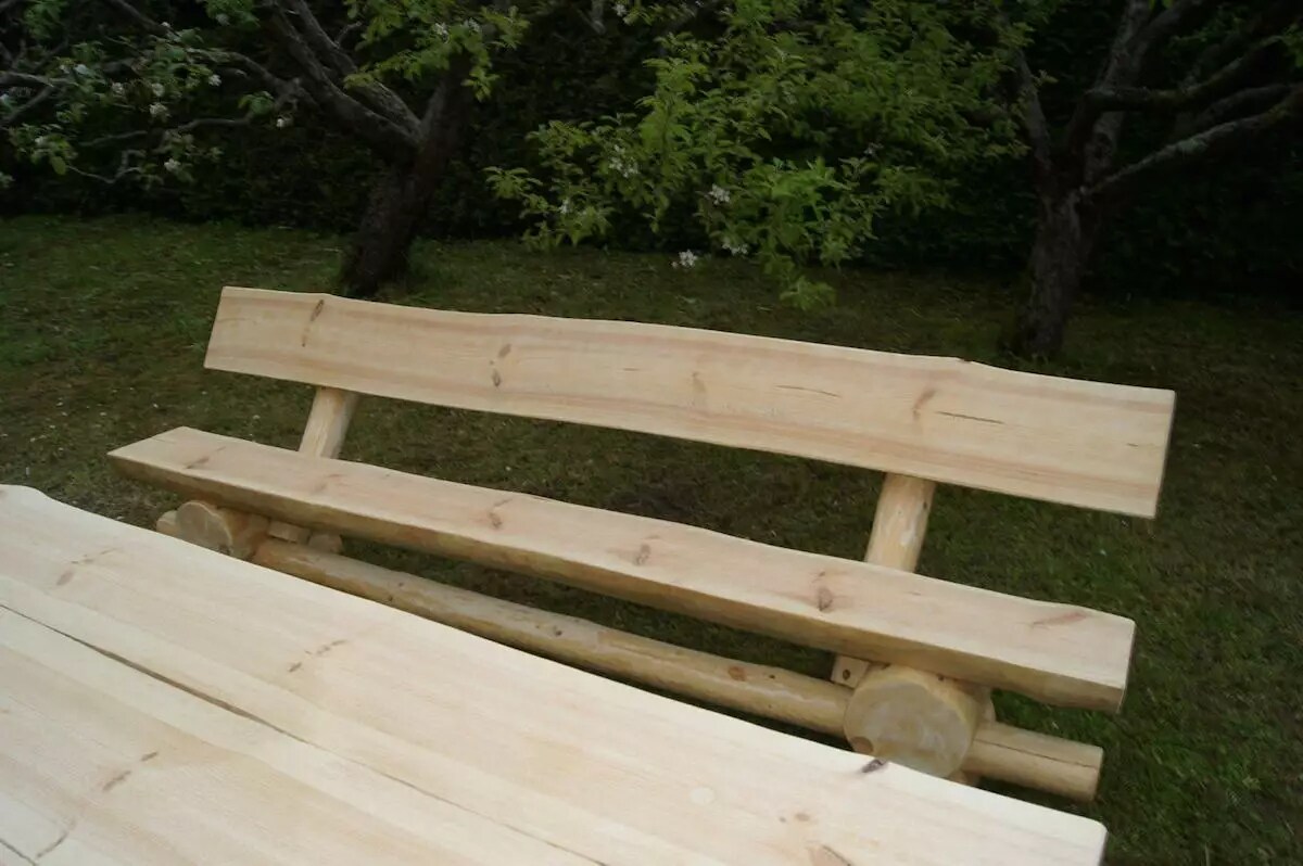 PureHaven Luxus-Holzgarnitur massiver Naturstamm nordische Fichte - versch. Ausführungen