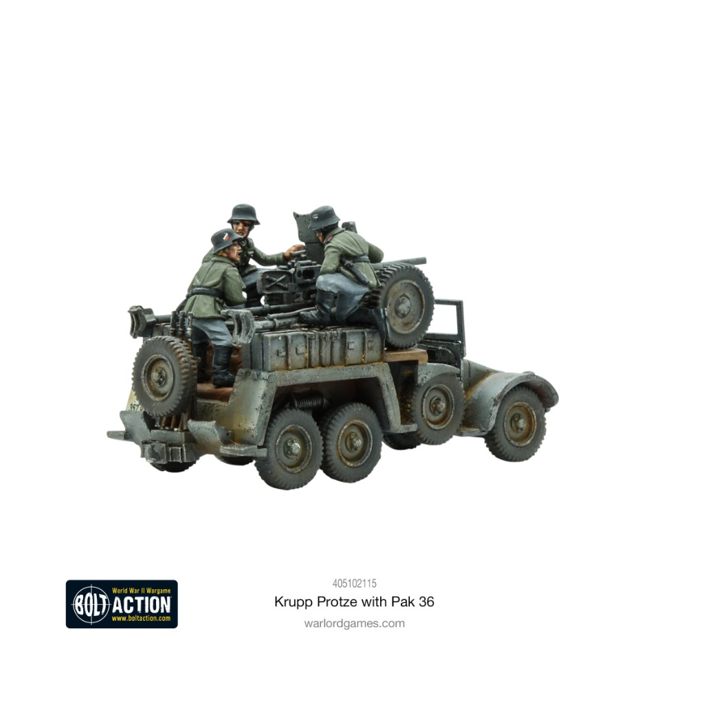 Bolt Action - German - Krupp Protze With Pak 36