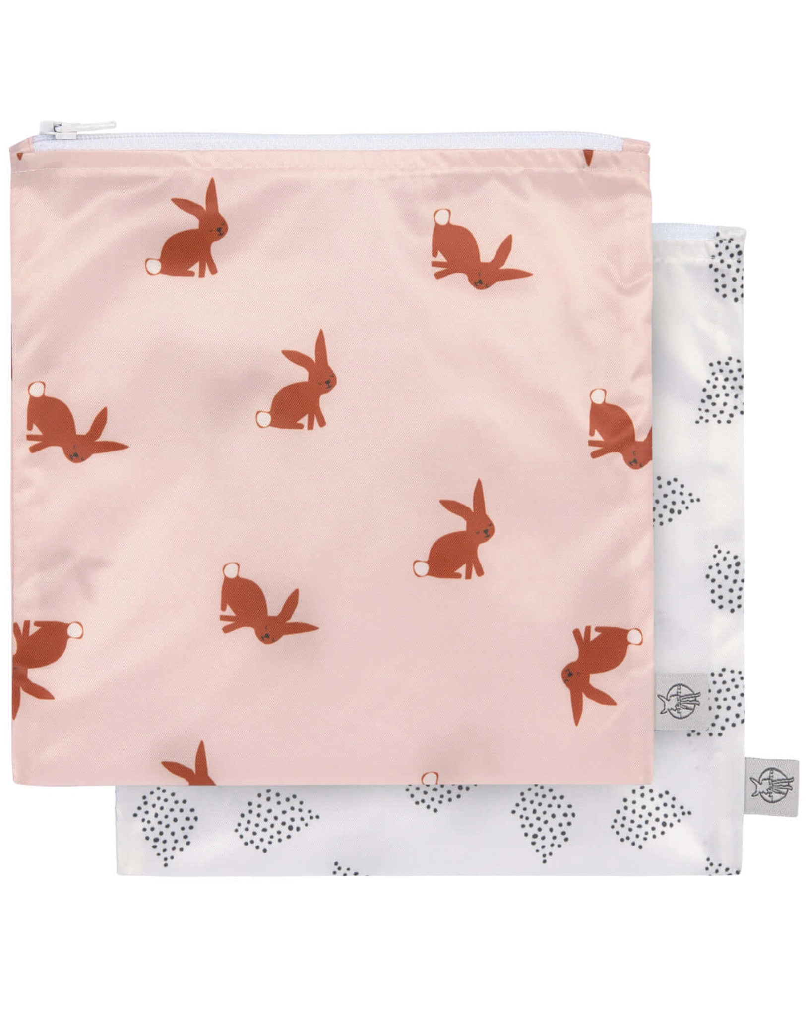Snackbeutel LITTLE FOREST RABBIT 2er in rosa