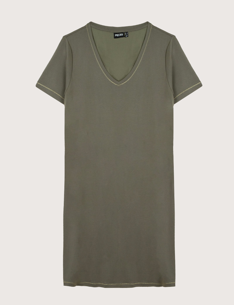 PIECES ROBE MANCHES COURTES ALANA KAKI