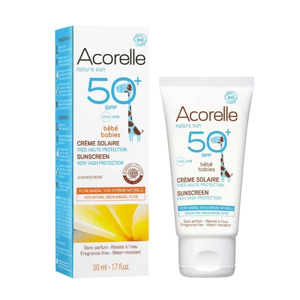 Acorelle Crème Solaire Bébé SPF 50 50 mL