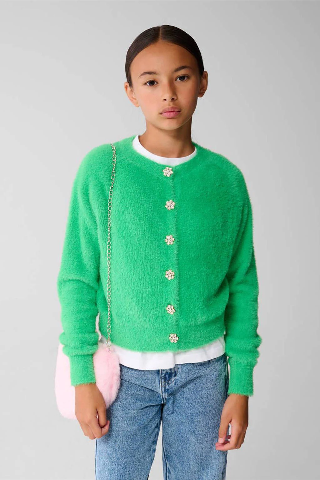 Shoeby cardigan groen gebreid