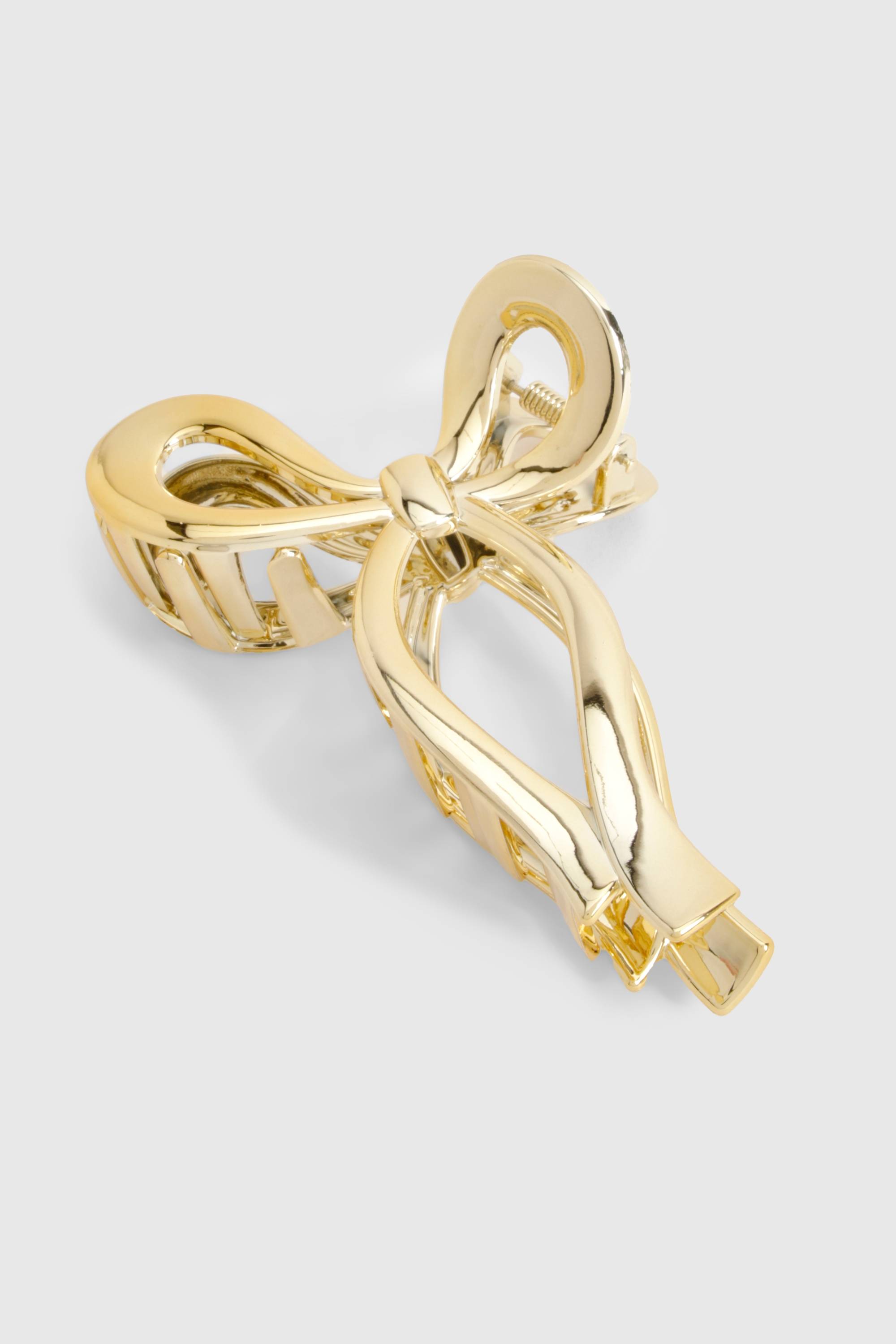 boohoo Barrette à griffes avec nœud doré