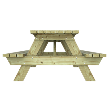 Picknicktafel Sophie vuren hout 220 x 151 x 80 cm