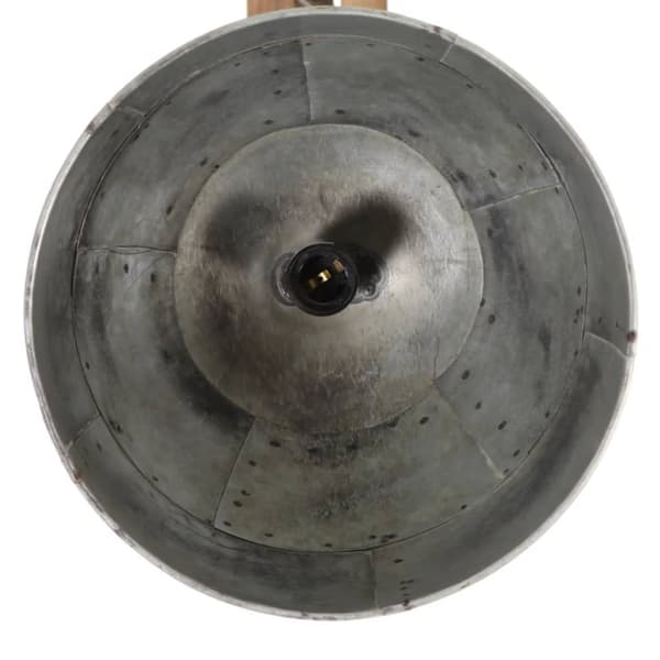 vidaXL Taklampe 25 W vintage sølv 105x30x65-108 cm E27
