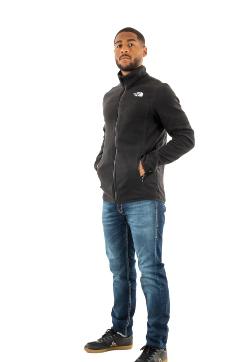 Gilets cardigans the north face 100 glac fz 4h01 black-npf