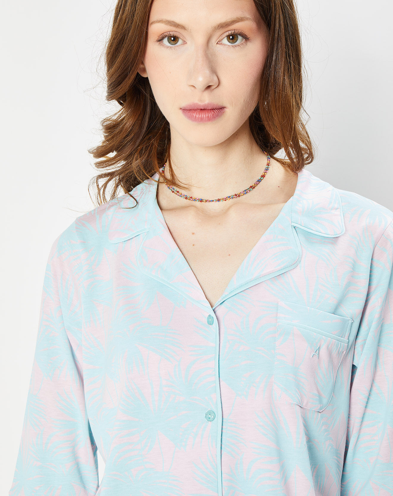 Arthur Pyjama imprimé bleu/rose