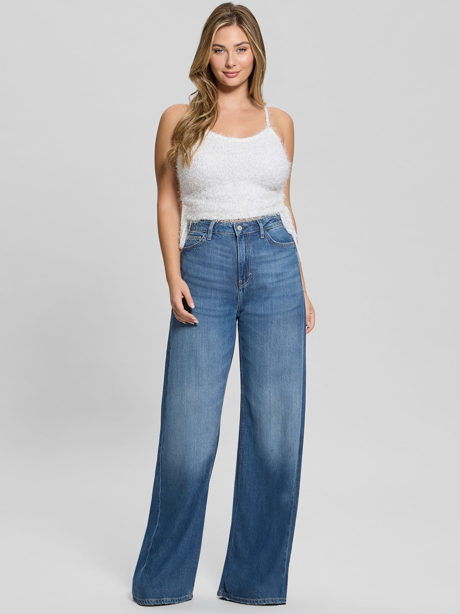 Camisola com cordão e cílios shirr