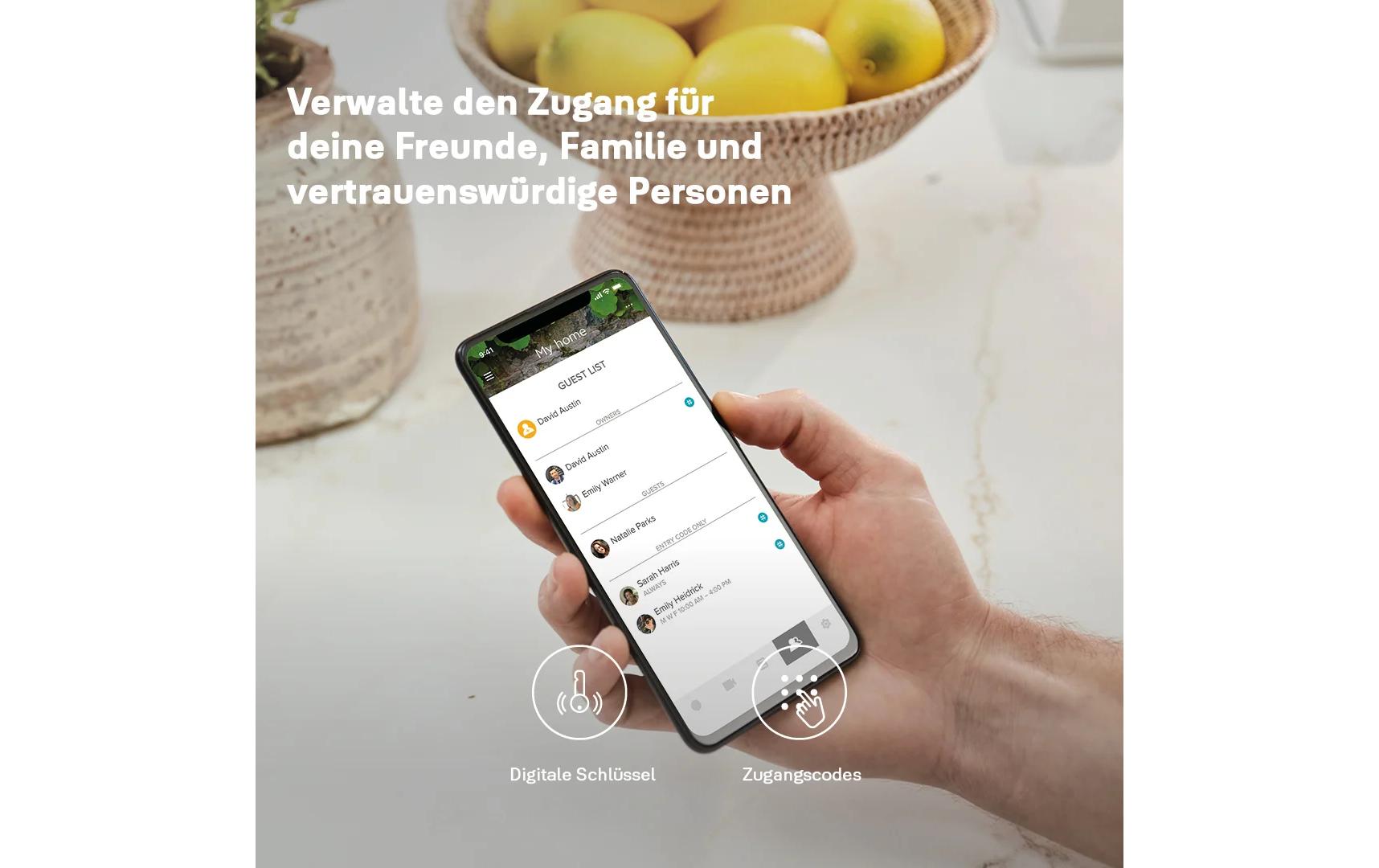 Linus L2 Smart Lock und Smart Fingerprint Keypad Schwarz<br>Smart Keypad mit Türschloss