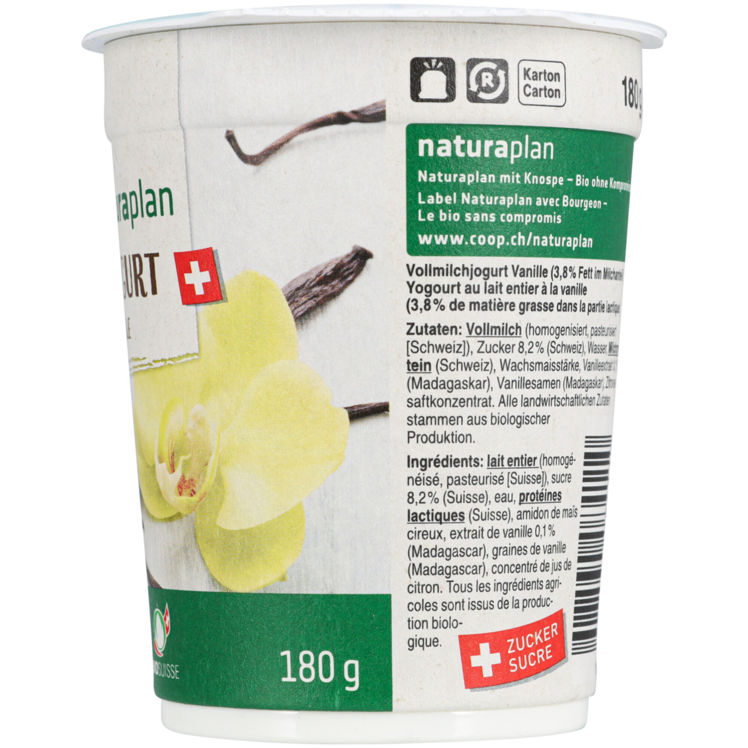 Naturaplan Bio Fairtrade Joghurt Vanille 2x180g
