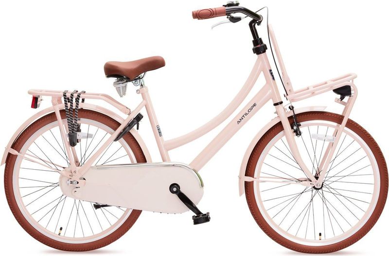 Antilope - Mini Cargo X1 - Meisjesfiets - Dusty Roze - 24 Inch
