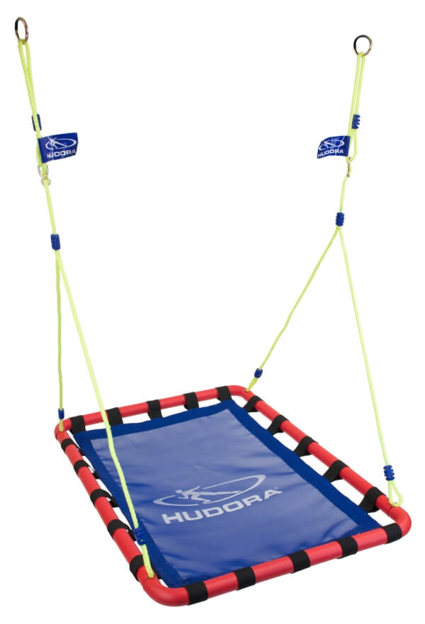 Hudora Nestschaukel Alu Square 120, blau / rot