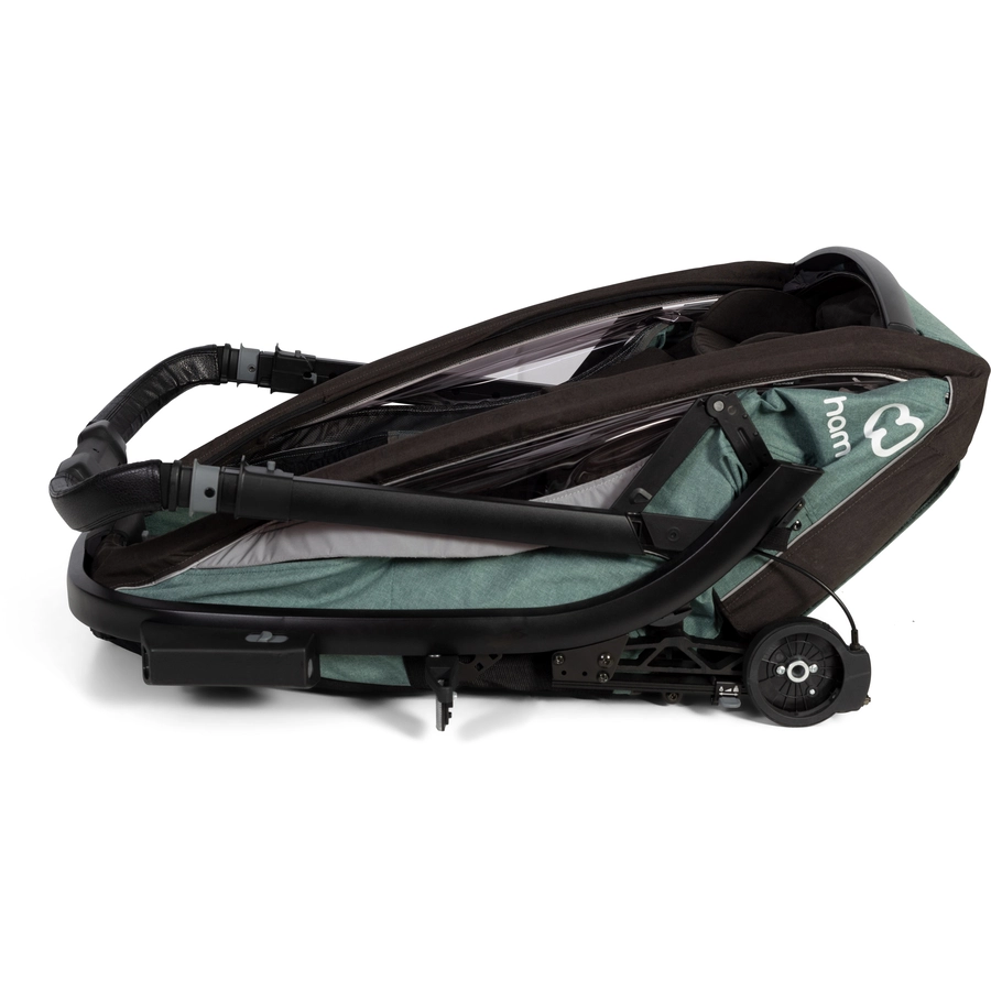 hamax Kinderfahrradanhänger Cocoon ONE Einsitzer greenblack