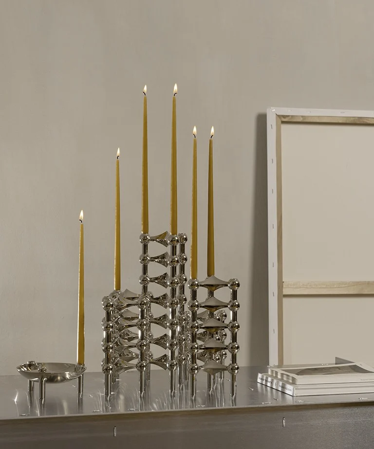 STOFF Nagel - Taper candles by Ester & Erik, 6 pc - Mustard