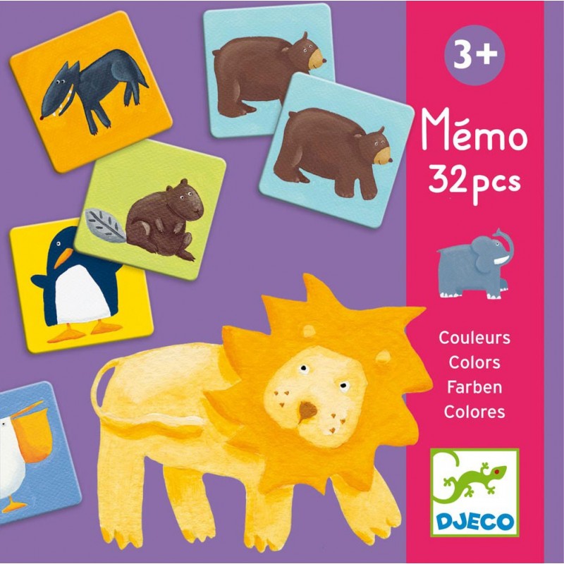 Mémo 32 pièces - Couleurs