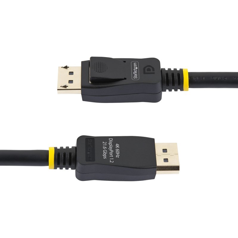 StarTech.com Câble DisplayPort Certifié VESA de 2m - Lot de 10 - Cordon DisplayPort 1.2 avec Loquets, 4K 60Hz UHD, Câble DP à DP pour Moniteur, Connecteurs DP à Loquets