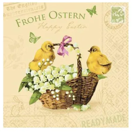 Idena Servietten Ostern, 33x33cm, 20 Stück, sortiert