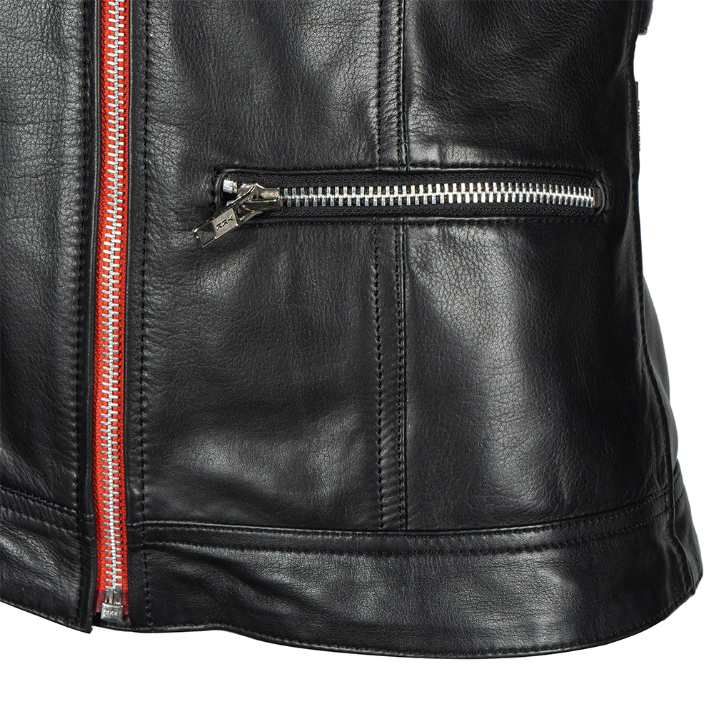 Helstons - Blouson femme Cher Cuir Soft Noir