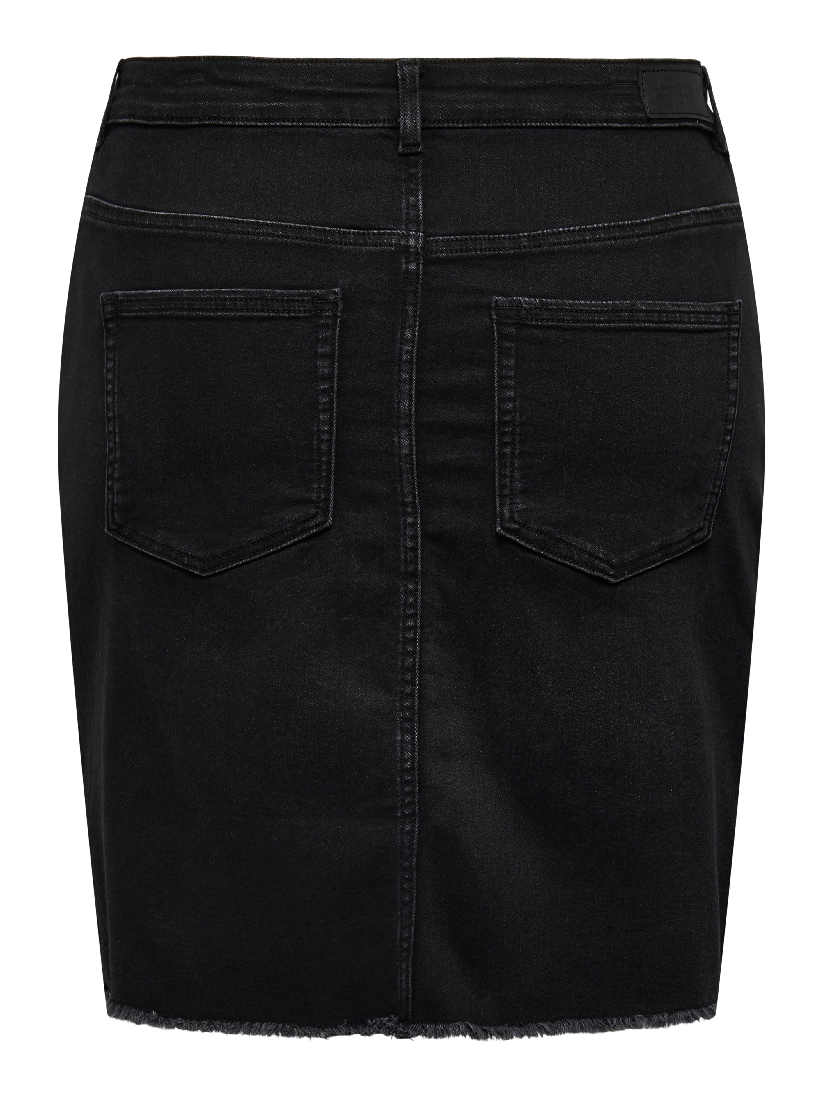CARHUSH Jeansrock Washed Black