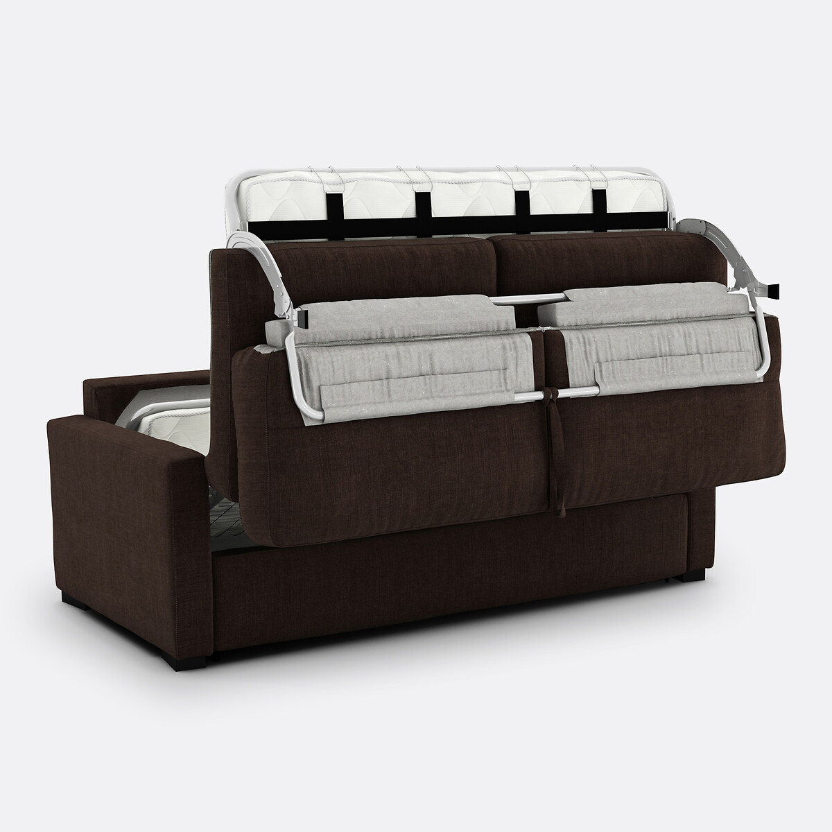 LA REDOUTE INTERIEURS<br>Sofá cama em algodão/linho, espuma HR premium, Timor