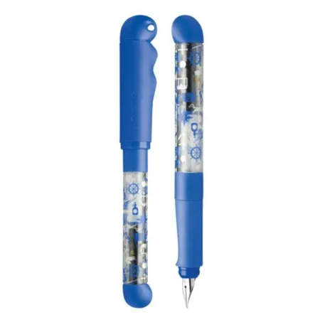 Schneider Patronenfüllhalter Base Kid für Schreibanfänger Linkshänder, blau