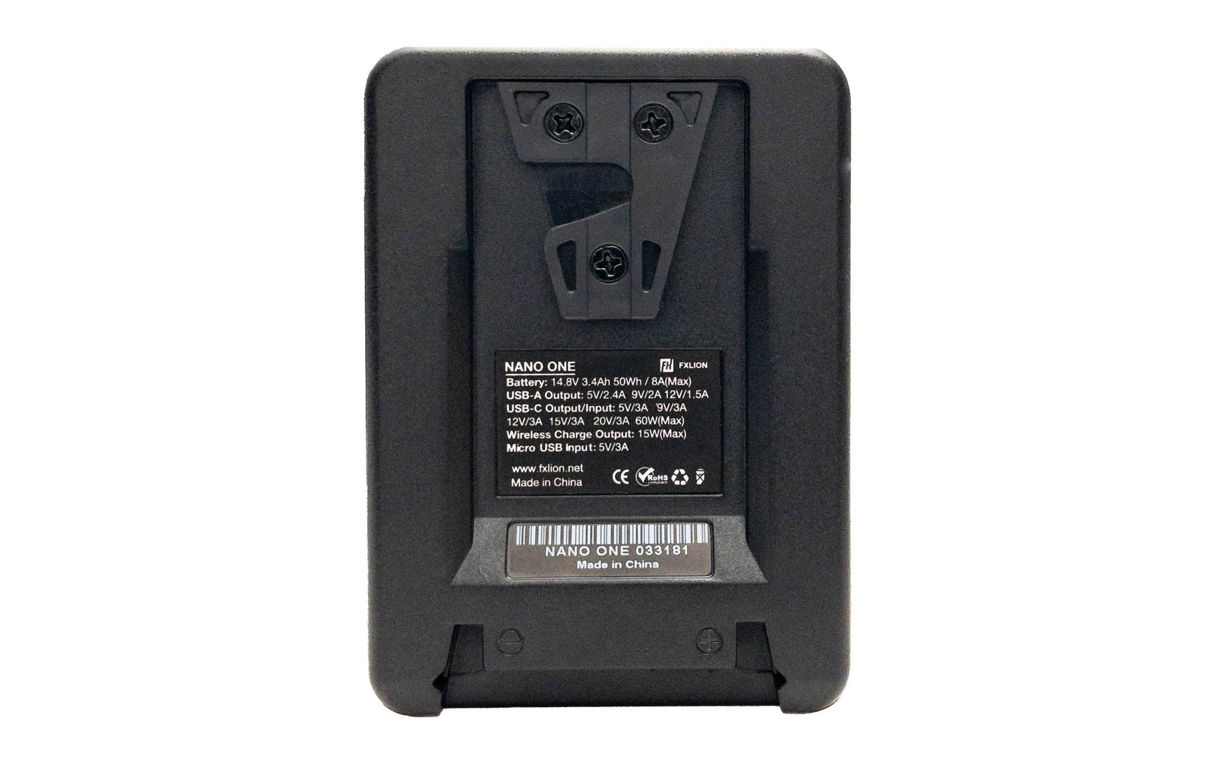Videokamera-Akku Nano One Wireless<br>V-Mount 50 Wh Videokamera-Akku