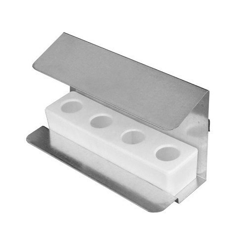 Alimentador de pássaros com 4 posições e poleiro, cinza/branco