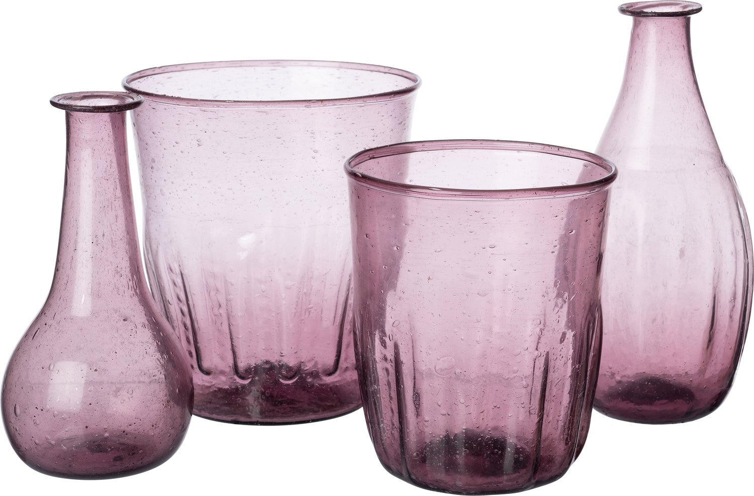 Intratuin vaas Aiza roze D 6,5 H 13 cm