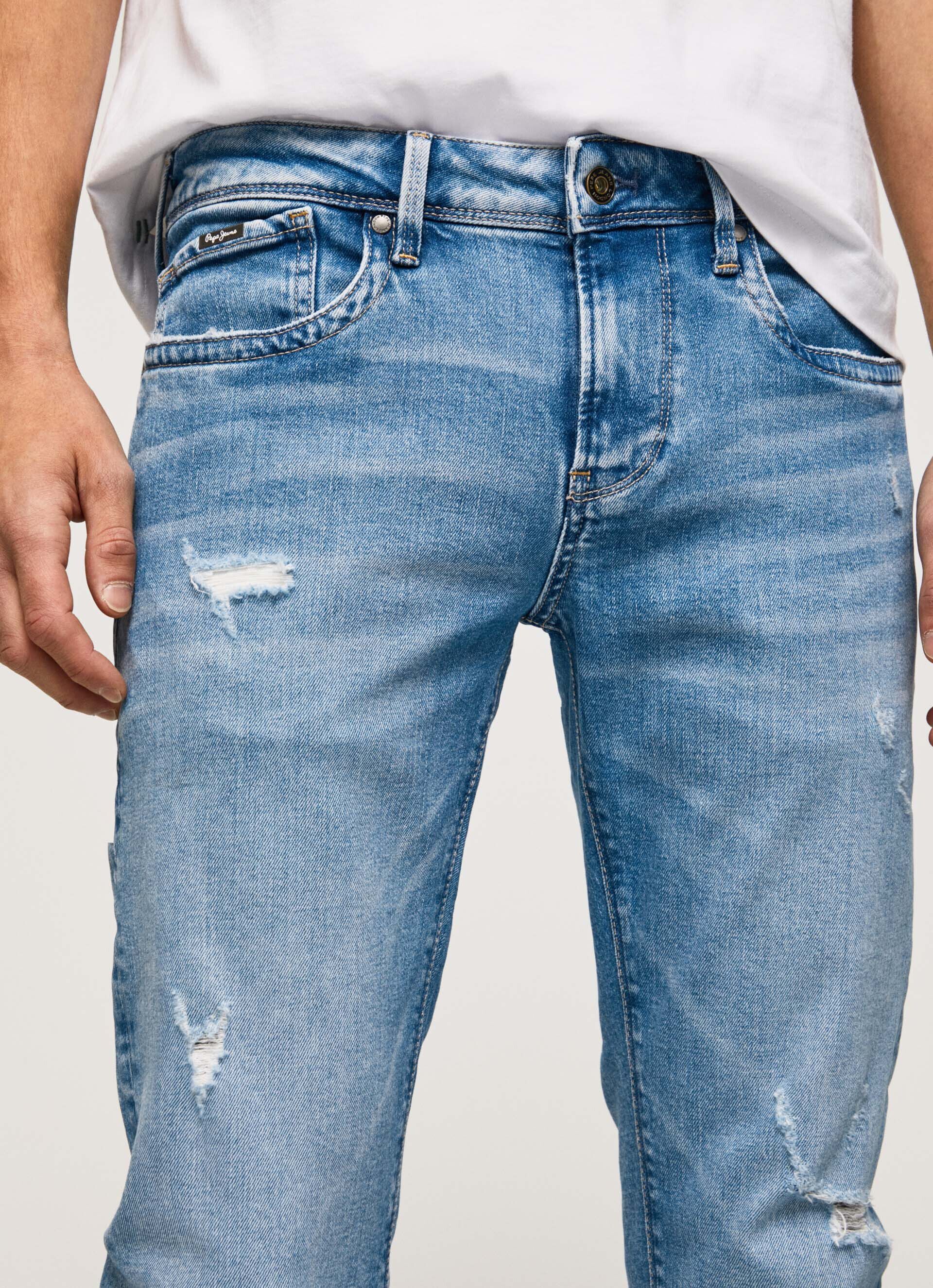 Calça jeans Hatch Fit Slim com cintura baixa - jeans