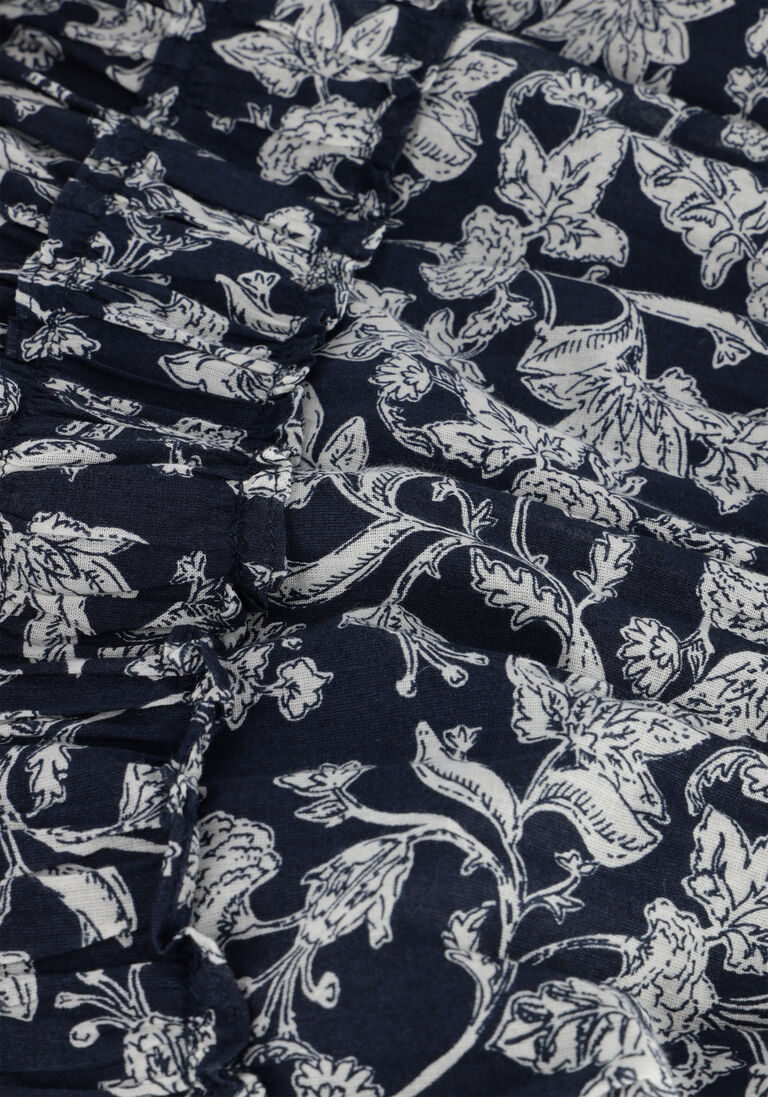 NEO NOIR donkerblauwe neo noir minirok cosy stencil flower skirt