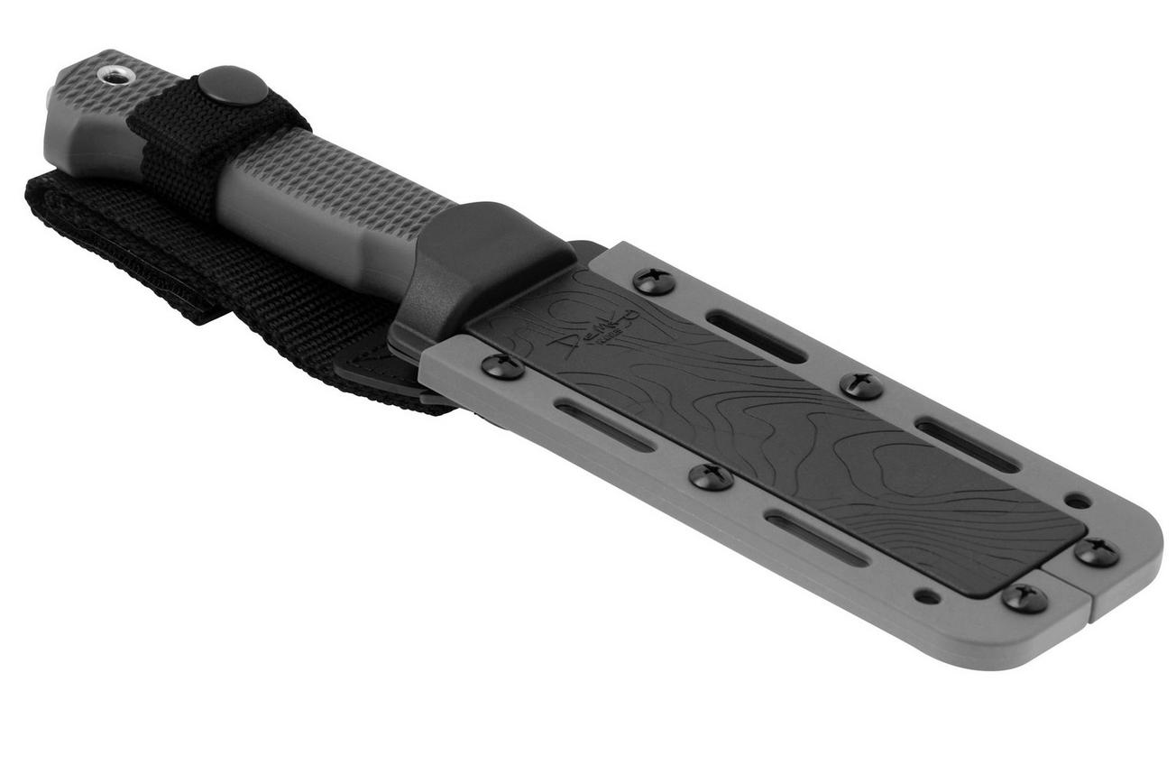 Demko Knives FreeReign AUS10A Drop Point FR-10A-GREY Grey Rubber, outdoormes