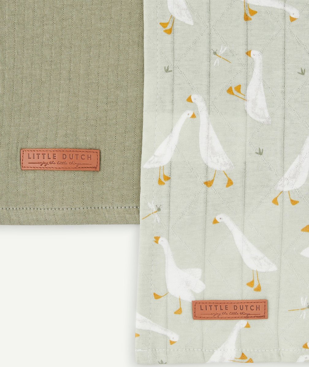 LITTLE DUTCHLANGES EN COTON LITTLE GOOSE PURE OLIVE