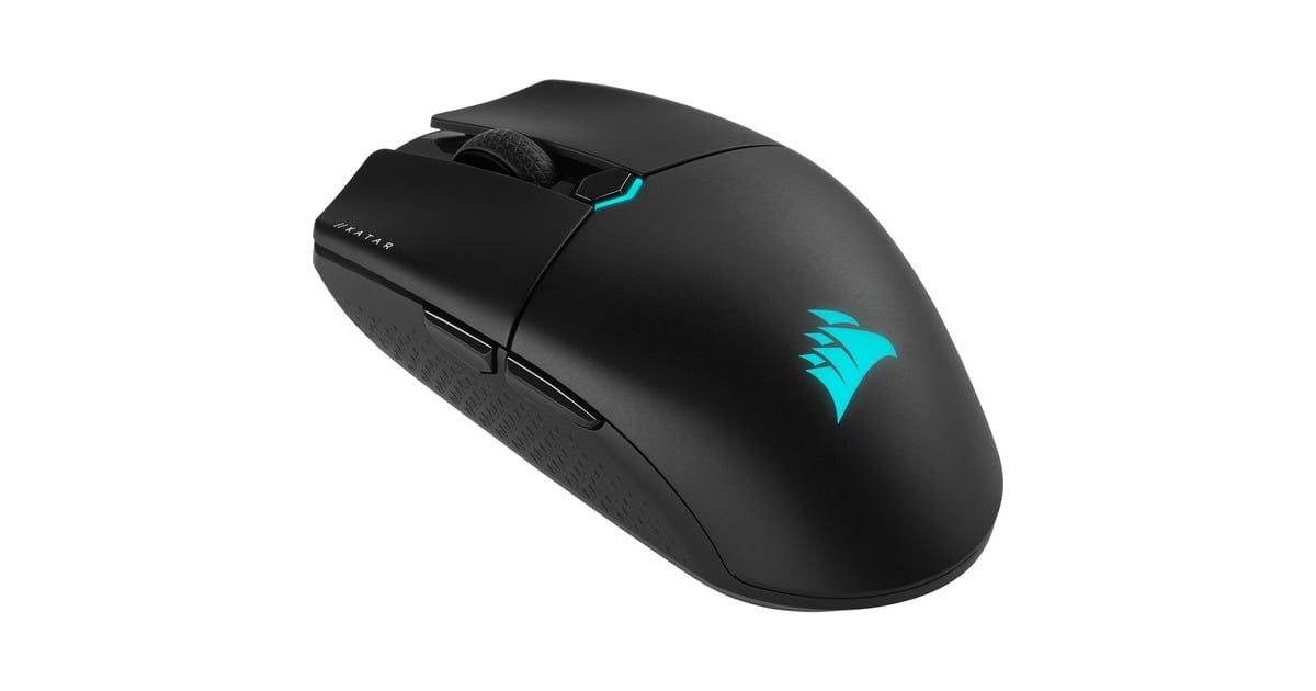 CorsairKATAR ELITE WIRELESS gaming muis  (Zwart, 26.000 dpi)