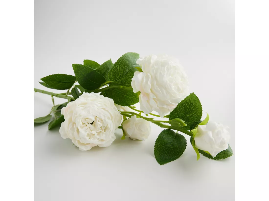 Fleur Peoni blanc moyen 66.5 x 15 x 8