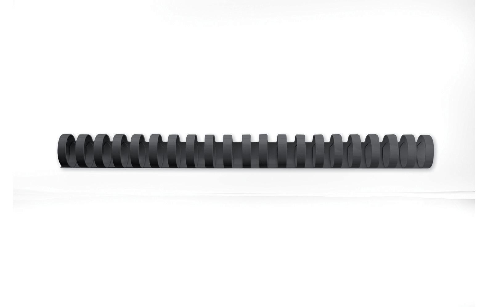 Binderücken Ø 28 mm, Schwarz, 50 StückPlastikbinderücken für DIN A4