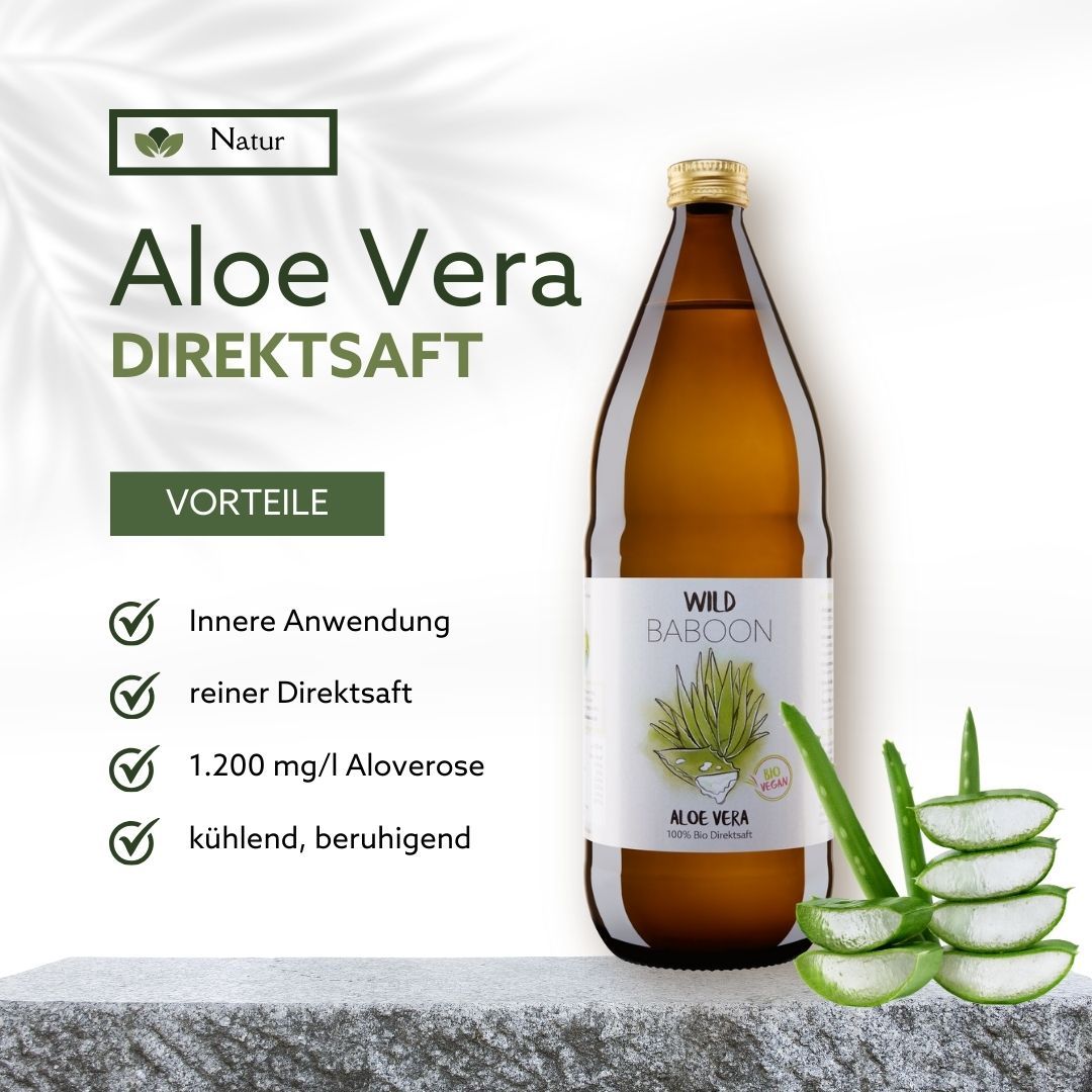 Wild Baboon Bio Aloe Vera Saft