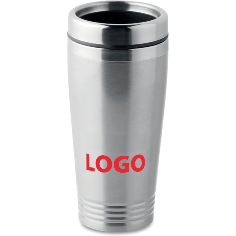 Mug isotherme publicitaire en acier inoxydable-  40 cl - marquage 1 couleur