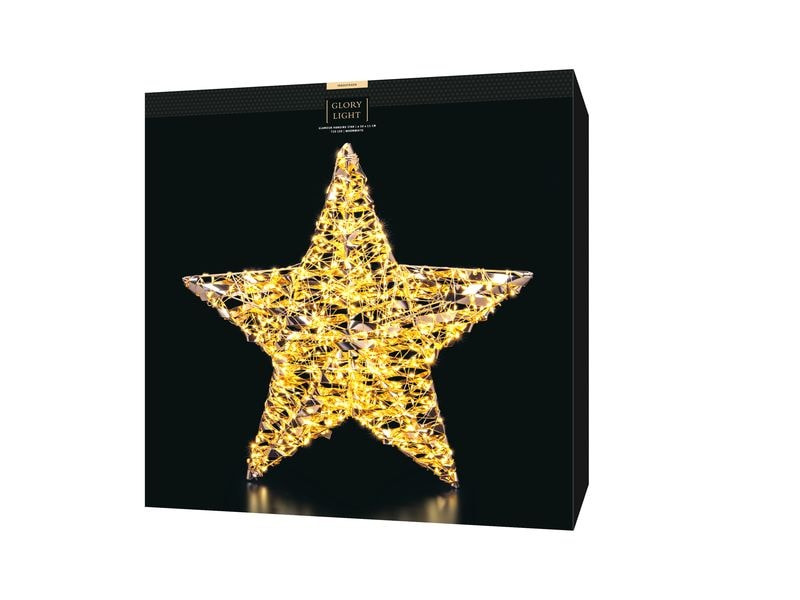 STT Glamour hanging star, 50 Warmweiss LED Dekoration