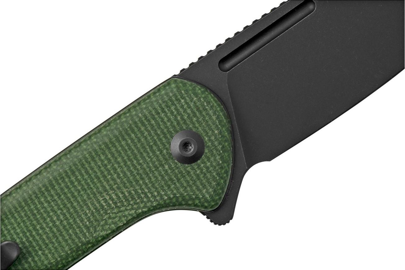 Civivi Conspirator C21006-2 Green Micarta, Blackwashed zakmes