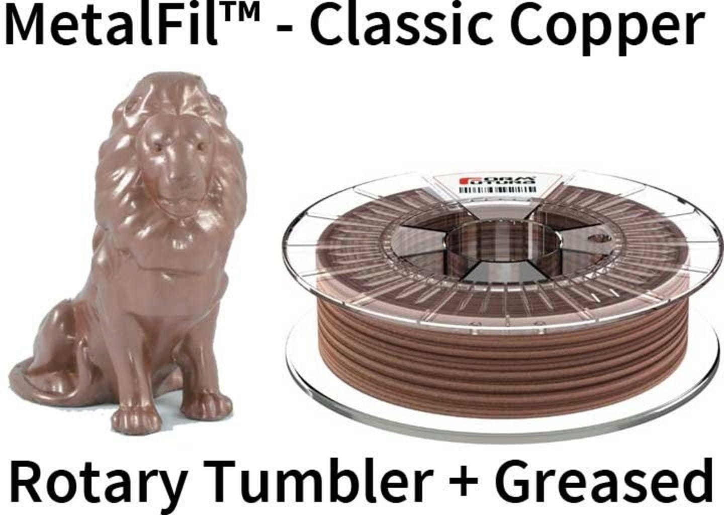 FormFutura  MetalFil™ Classic Copper, 1,75 mm / 250 g    Einzigartiges Kupfer-Filament auf PLA-Basis