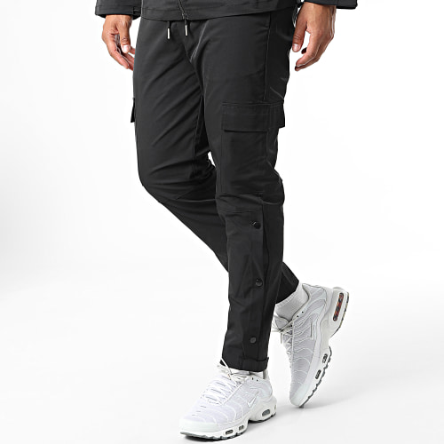 Ensemble Veste Zippée Et Pantalon Cargo Noir