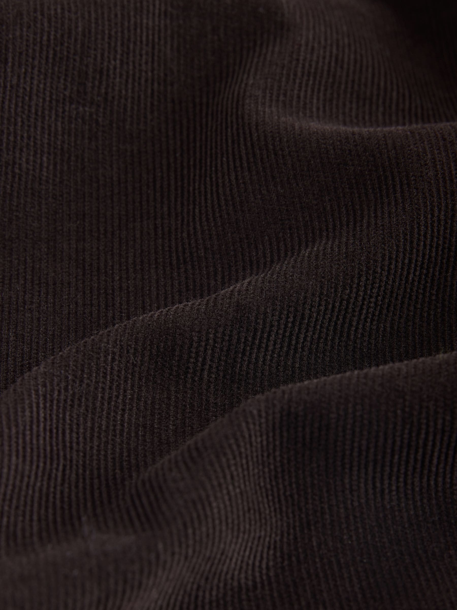 Chocoladebruin - Corduroy overhemd met lange mouwen