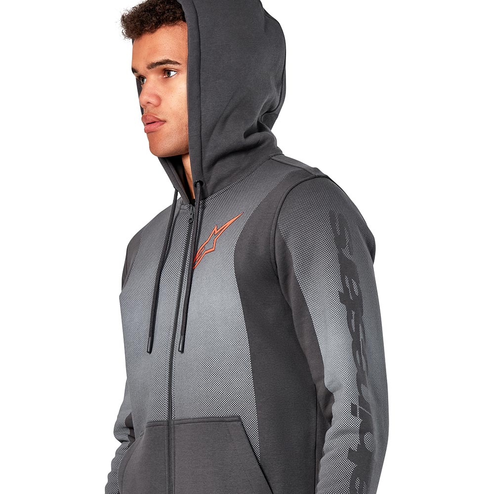 Alpinestars - Sweat zippé à capuche Arising Gris / Gris Foncé