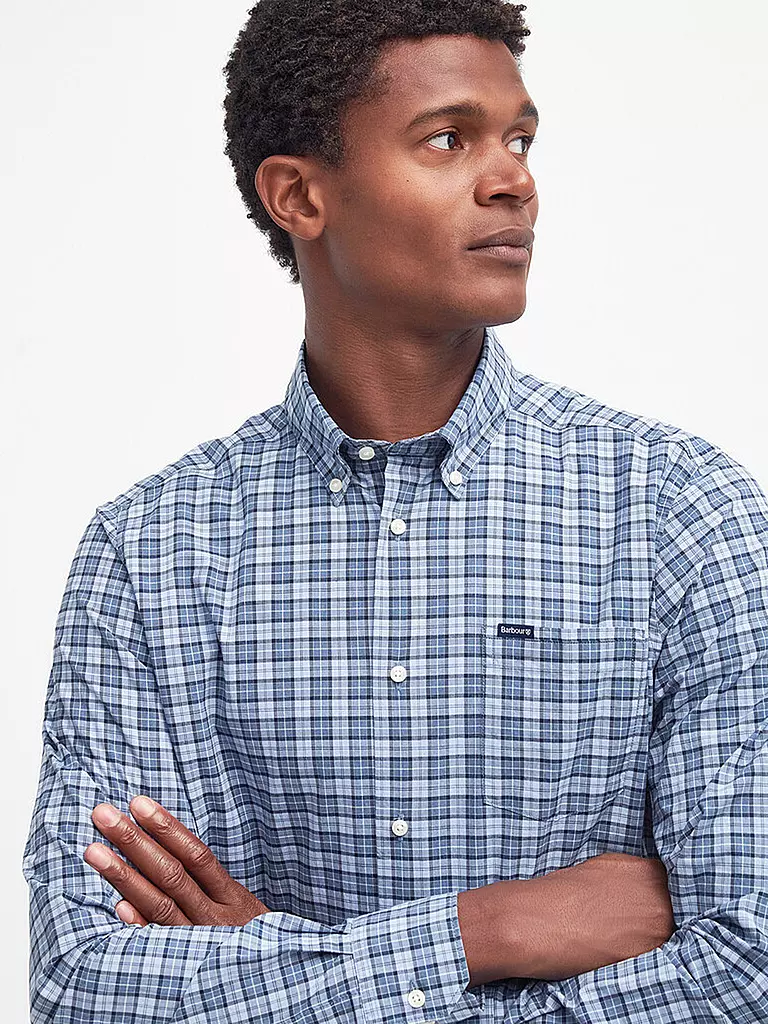 BARBOUR Hemd LOMOND blau